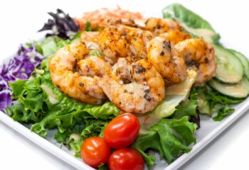 #163  Blackened Shrimp Salad with Zesty Honey Lime Dressing