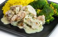 FROZEN Medium Cilantro Lime Chicken with Yellow Rice and Roasted Broccoli