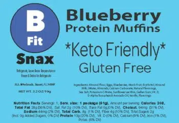 BFit Snax Blueberry Protein Muffins (6 Pack)