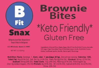 BFit Snax Brownie Bites Protein Muffins (6 Pack)