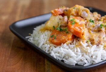 #119  Hearty Chicken & Vegetable Stew Over Basmati Rice