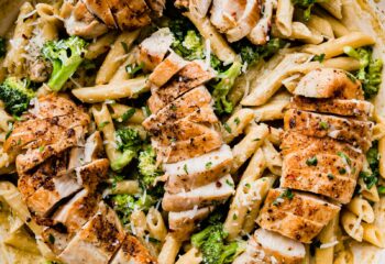 #135  Pesto Chicken over Pasta with Seasoned Green Beans