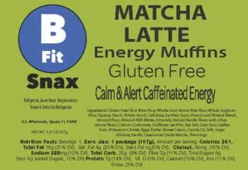 BFit Snax Macha Latte Protein Muffins (6 Pack)