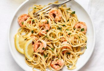 #150 Classic Shrimp Scampi with Sauteed Zucchini