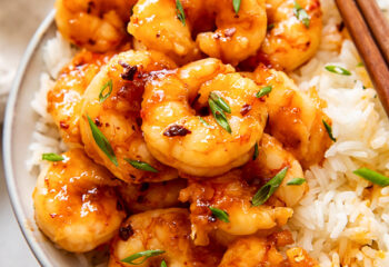 #118  Honey Garlic Shrimp with Basmati Rice and Roasted Edamame
