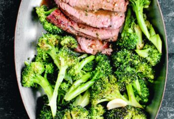 #253 Low Carb Grilled Steak with A1 Aioli with Roasted Broccoli