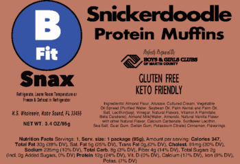 BFit Snax Sickerdoodle Protein Muffins (6 Pack)